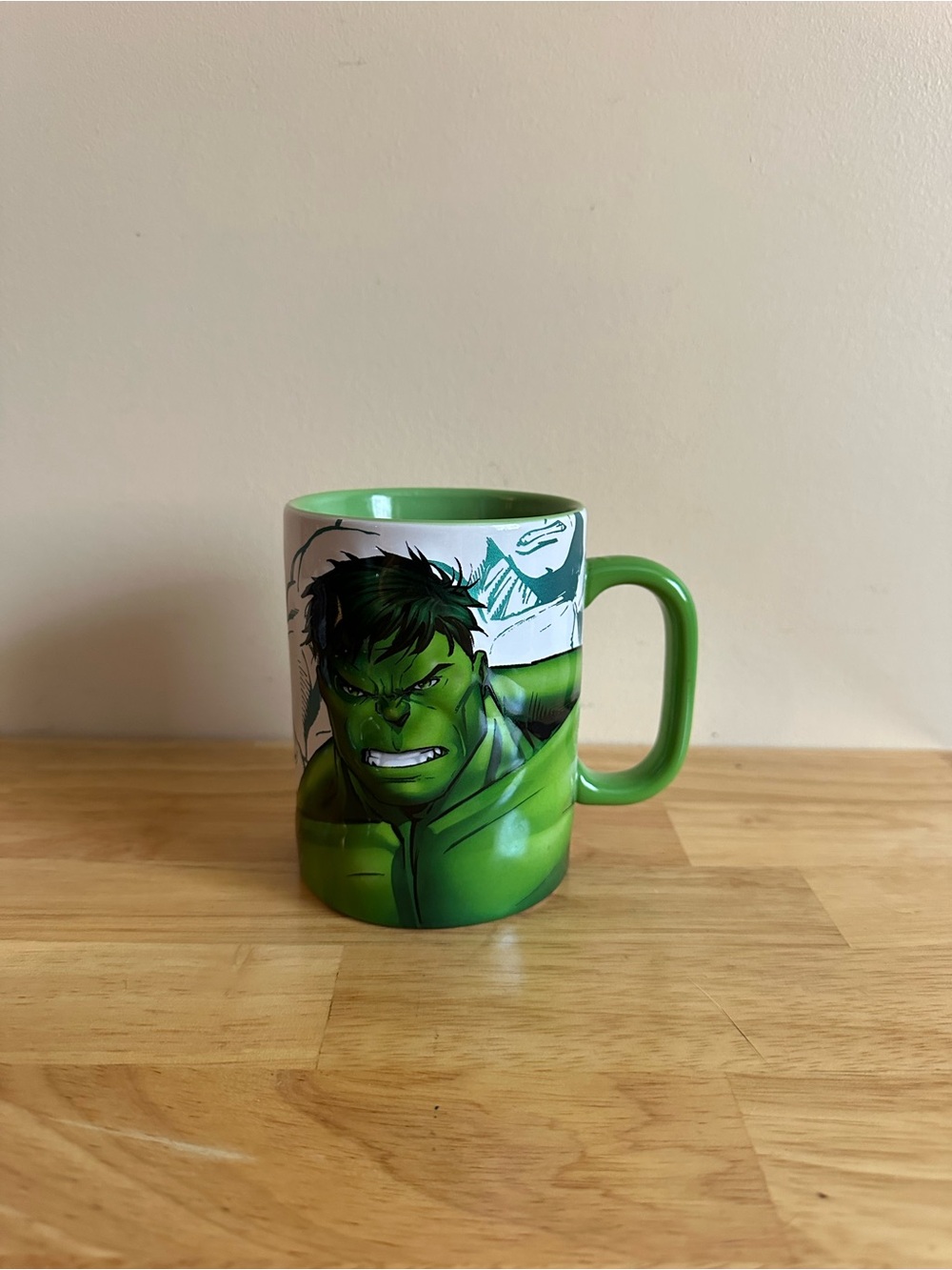 Marvel Green Hulk Ceramic Mug with Character Artwork